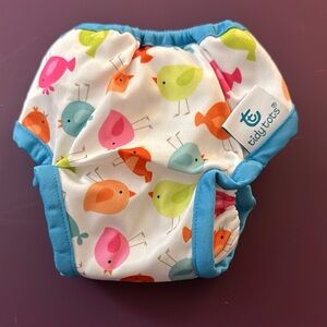 Colorful Bird Print Diaper Cover